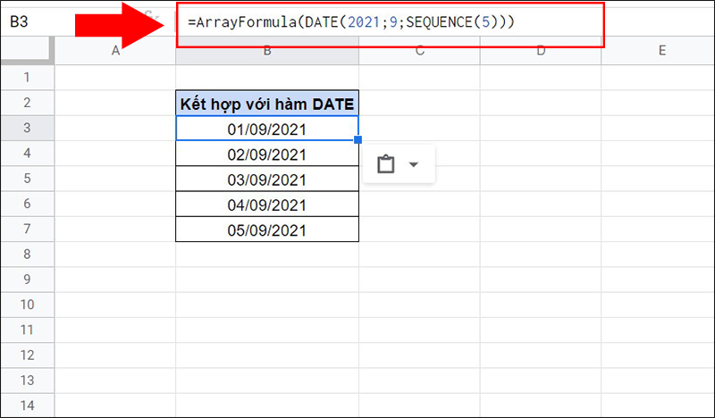 [Video] Cách sử dụng hàm SEQUENCE trong Google Sheets